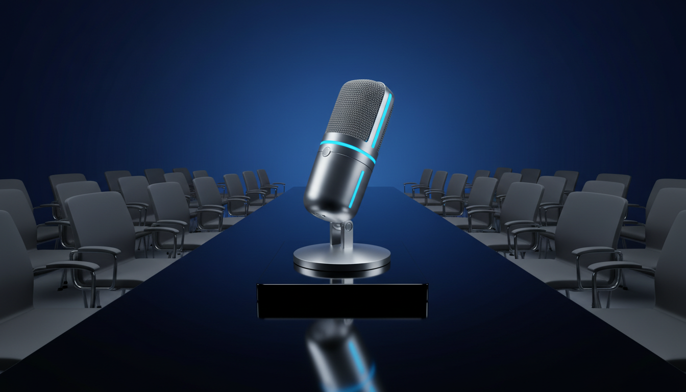 High angle view de uma sala de conferência com cadeiras organizadas para palestra